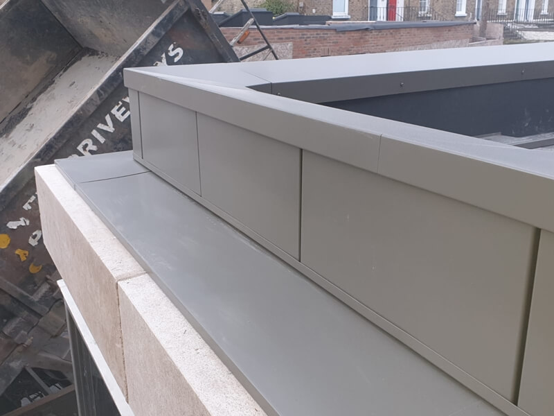 Aluminum cappings CS Fabrication and Powder Coating